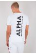 Tricou ALPHA INDUSTRIES Backprint white