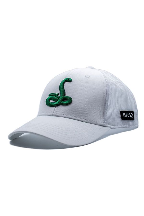 Șapcă BE52 Snake Cap white/green