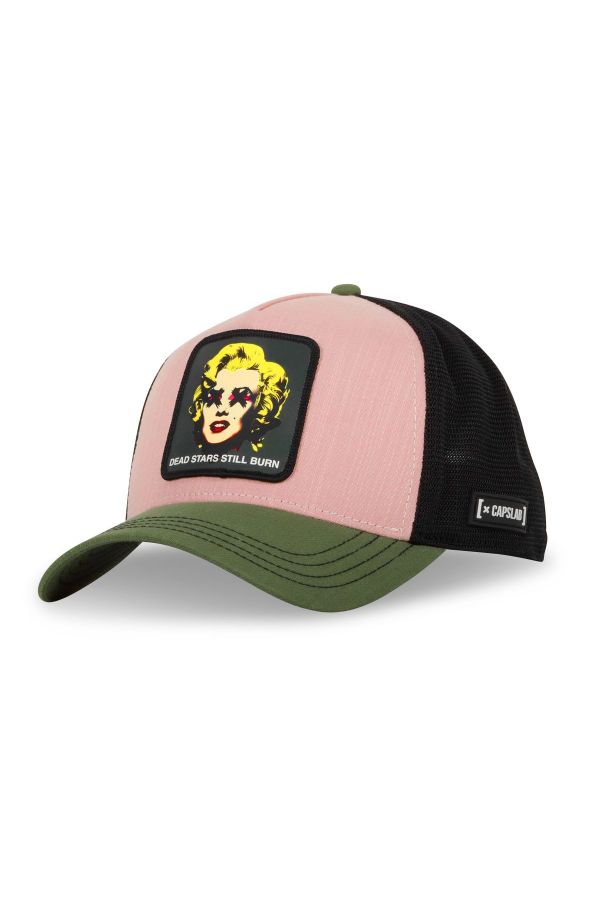 Șapcă CAPSLAB Marylin Monroe pink roz