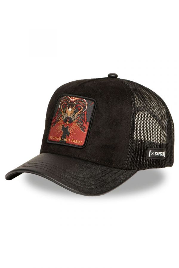 Șapcă CAPSLAB LOTR Pass Leather black