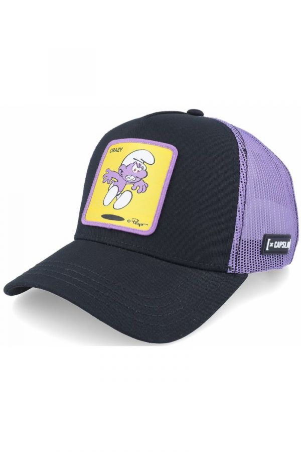 Șapcă CAPSLAB Smurfs Crazy black