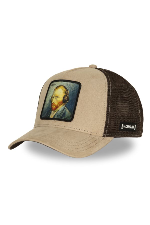 Șapcă CAPSLAB Mono Gogh beige
