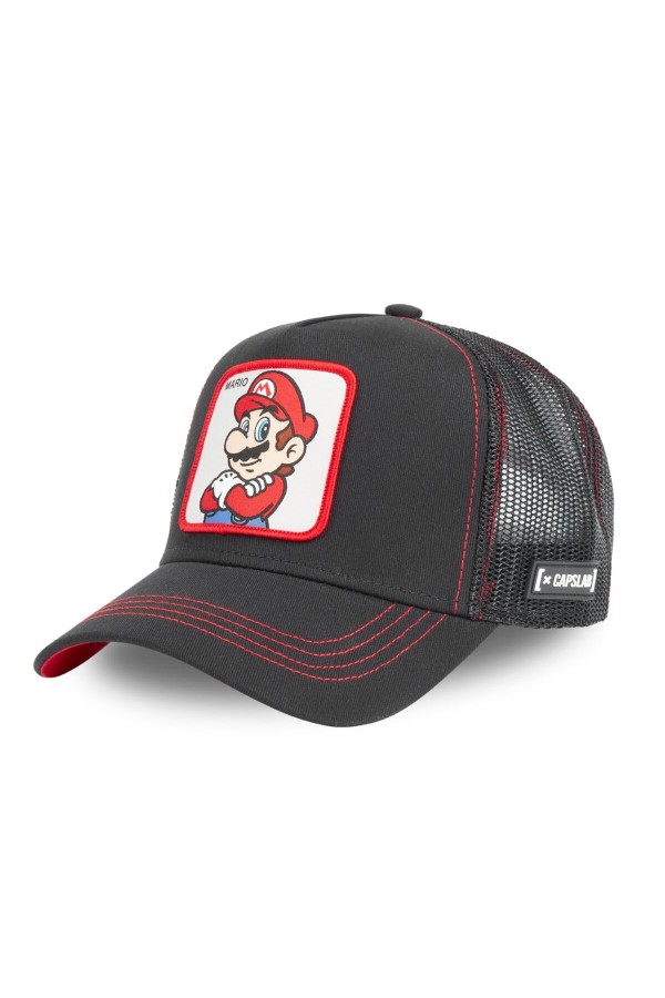 Șapcă CAPSLAB Super Mario black/red