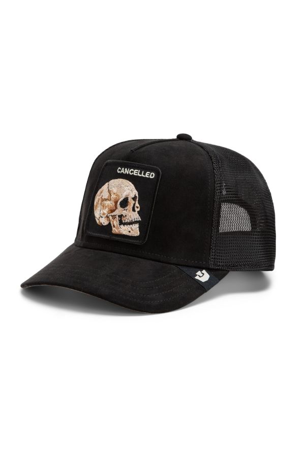 Șapcă GOORIN BROS. Suede Cancelled Skull black
