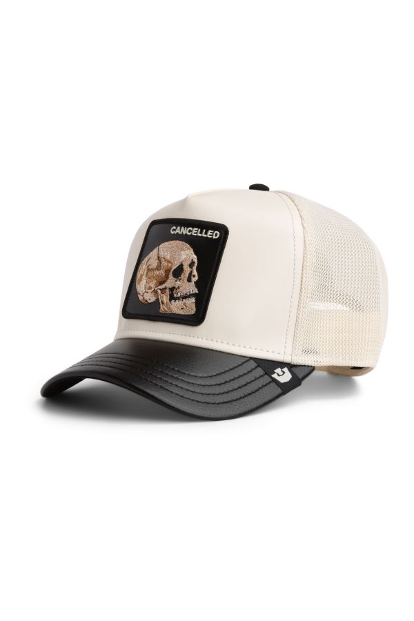Șapcă GOORIN BROS. Leather Skull beige