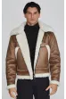 Jachetă SIKSILK Aviator Jacket brown/white