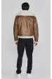 Jachetă SIKSILK Aviator Jacket brown/white