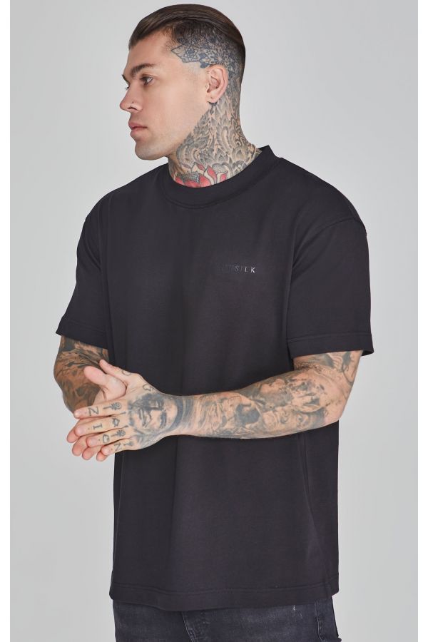 Tricou SIKSILK Oversized T-shirt black