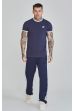 Tricou SIKSILK Ringer Tee navy