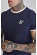 Tricou SIKSILK Ringer Tee navy