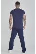 Tricou SIKSILK Ringer Tee navy