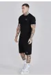 Set SIKSILK Shorts and Tshirt black