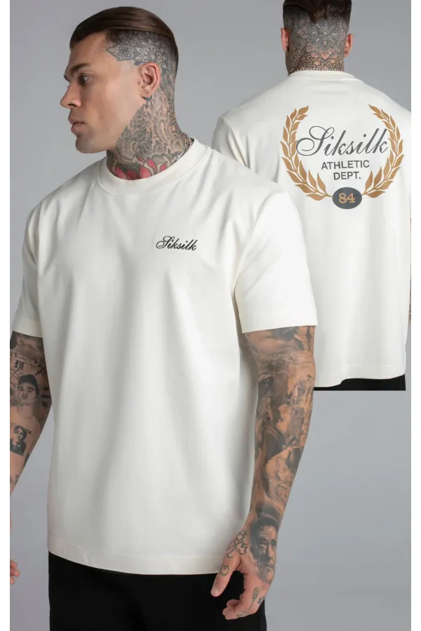 Tricou SIKSILK Graphic Tshirt ecru