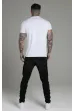 Tricou SIKSILK 2-pack Muscle white/black