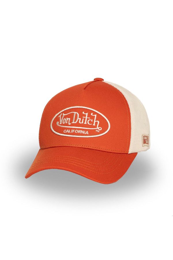Șapcă VON DUTCH Lof Mesh dark orange