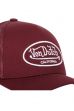 Șapcă VON DUTCH Lof Mesh burgundy