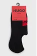 Șosete HUGO 2-pack Label Logo black