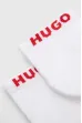 Șosete HUGO 3-pack Ankle Logo white